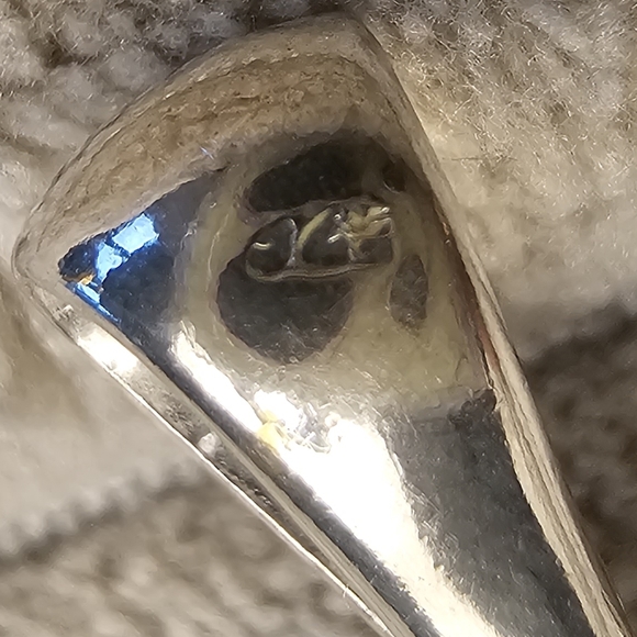 Lia Sophia Sterling Silver Slide with Amber Color Stone - Picture 4 of 4